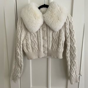 Fur Collar Sweater